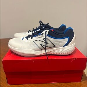 New Balance Limited Edition FuelCell 996v6 White and Blue Tennis Sneakers